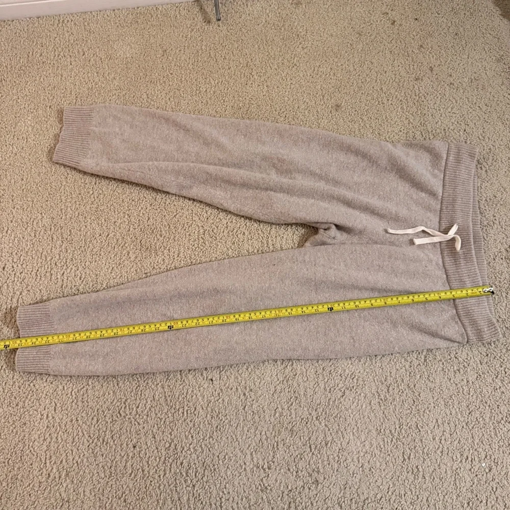 summersalt Cozy Knit Drawstring Joggers in Light Taupe - Picture 7 of 8
